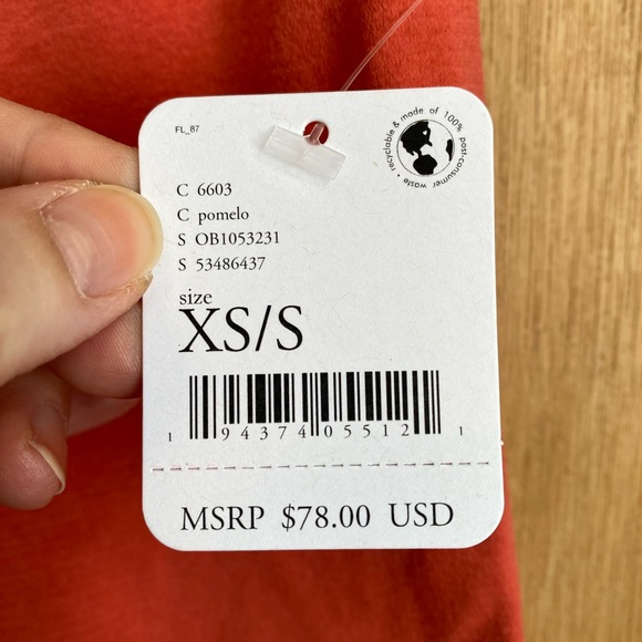 NWT Free People Good Karma Leggings in Pomelo - XS/S - Picture 7 of 8